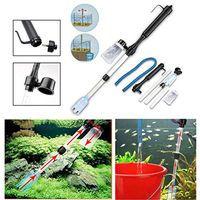 Kanpave Aquarium Gravel Battery Fish Tank Vacuum Siphon Cleaner Pump Water Filter
