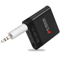 Baile Bluetooth Receiver, Streambot Mini Bluetooth Car Aux Adapter / 10Hrs Hands-Free Car Kits/Portable Wireless Music Adapter for Car/Home Audio Stereo System (Support 2 Devices Simultaneously)