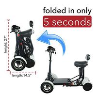 2020 Model Fold & Travel Lightweight Four Wheel Folding Bike Scooter