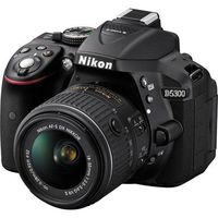 Nikon D5300 24.2 MP CMOS Digital SLR Camera with Nikkor AF-S 18-55mm f/3.5-5.6G AF-S DX VR Lens (Black) International Version (No Warranty)