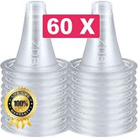 DoctorZdb 60 Pack Ear Thermometer Replacement Lens Filters Probe Cover Compatible with All Braun ThermoScan Models and Other Types of Digital Thermometers,Bonus Clean Cloth