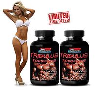 Testo Boost - TRIBULUS TERRESTRIS Extract 1000mg (with Standardized 400mg Natural Saponins) - Tribulus terrestris Fruits - 2 Bottles 180 Tablets