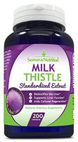 Sonora Nutrition Milk Thistle Standardized Extract with 80% Silymarin 250 mg, 200 Capsules