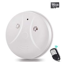 Toughsty 16GB 1080P HD Home Security Camera Recorder Smoke Detector Fire Alarm Hidden Spy Cam Motion Activated 24 Hour Surveillance