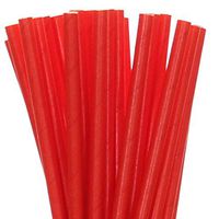 Biodegradable Paper Straws Red Solid (100)