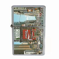 Perfection In Style Wind Proof Dual Torch Refillable Lighter Vintage New York Design 010