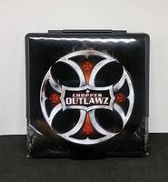 Nulite Chopper Outlawz Tin Metal Flat Profile King Size Cigarette Case