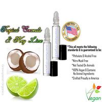 Set of 2x 10 ML Bottles: Tropical Coconut & Key Lime Fragrance Oil