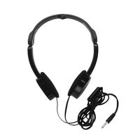 Kids Headphones, Sandistore Foldable Stereo Tangle-Free 3.5mm Jack Wired Cord On-Ear Headset for Children/Teens/Boys/Girls/Smartphones/School/Kindle/Airplane Travel/Plane/Tablet (Black)