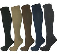 Swell Relief 5 Pair Moderate Compression Socks, 15-20 mmHg. Assorted Colors S/M