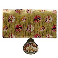 Disney Princesses Gold Printed Gift Wrap and Decorative Label - 19.7' x 27'