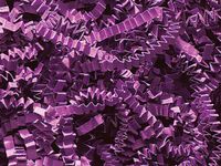 Plum Purple Small Box Metallic Gold Gift Basket Box W/Crinkle Paper Shred