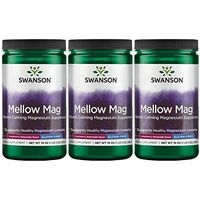Swanson Mellow Magnesium Drink Combat Stress Support Mood Bone Muscle Nervous System Health Supplement Vegan Non-GMO Sugar Free Magnesium Carbonate 330 mg Powder Raspberry Lemonade