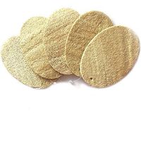 5PCS Natural Loofah Sponge Scrubber Portable Household Kitchen Cleaning Scouring Oil-free Pad Brush Cloth Squar