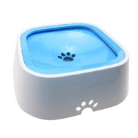 TagME Dog Dripless Water Bowl, Anti-Splash Pet Bowls, FDA Grade Material, Vehicle Carried Travel Water Bowls, Healthy & Dishwasher Safe,50 OZ Blue