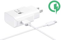 Lawson Fast 25W Wall Charger for LG Q7+ Quick Charge with Detachable Quick Charge 3.0 USB-CUSB Cable. (White)