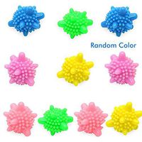 DreamJ 10Pcs Solid Colorful Reusable Washing Laundry Ball, Wash Ball,A Natural and Better Alternative to Fabric Softener -Clothes Will Come Out Soft, Fluffy, Fewer Wrinkles and Less Static