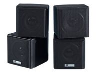 JA Audio 3.5" Mini Cube Speakers - Black (Pair)