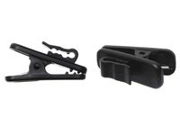 Mini Skater 1 Inch Length Small Earphone Wire Clip Headphone Mount Cable Clothing Clip Earbud Clip to Keep Earphone/Microphone Cord in Place for 1.5mm Wire Diameter Round Wire Earphone,4Pcs (Black)