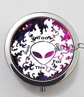 BlackKey Too Cool For This Planet 3-Compartment Decorative Pocket Gift Box Case Organizer for Pill, Color 1 -1210