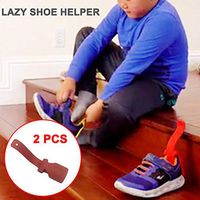 Lazy Shoe Helper, One Pedal Shoe Lifting for Easy to Wear Shoes Handled Shoe Horn for Men, Women and Kids, Sock Slider Handled Shoe Horn for Seniors, Elderly, Disabled