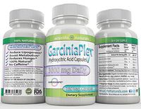 Best Fat Burner, Appetite Control, Metabolism Boost Weight Loss Formula, 180 Caps Pure Garcinia Cambogia Extract HCA, 1500 mg 3000mg Best Formula of Diet Pill Kit That Works for Men and Women Over 40