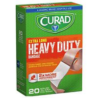 CURAD Heavy Duty Bandage Extra Long 20 Each .75 x 4.75 in (Pack of 12)