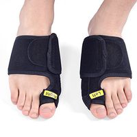 MYDETOE 1 Pair Toe Night Corrector Separator Bunion Splint Hallux Valgus Straightener Feet Care (Color: Black)