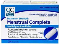 QC Menstrual Complete 24 Ct - 6 Pk