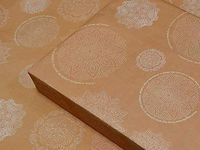 eVincE Classic Textured Matte Mandala Gift Wrapping Papers | Soft Paper to wrap with Ease | Fun Facts of Mandala for All Occasions Gifts Wrapping | Set of 10 Sheets (42 x 68 cms)(Orange)