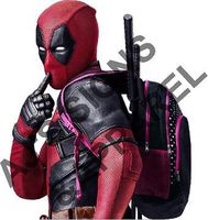 AJ's Signs & Apparel Deadpool Pink Backpack 5" x 4.12" Vinyl car Laptop or Window Sticker Decal 2