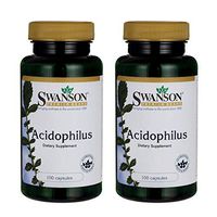 Swanson Acidophilus 2 Billion Cfu 100 Capsules (2 Pack)