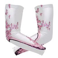 LEVEIS High Heel Shoes Butterflies Sports Compression Arm Sleeves for Baseball, Basketball, Football, Cycling, Golf 1 Pair 2 Sleeves