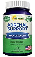 Adrenal Support & Cortisol Manager Supplement (120 Capsules) - Adrenal Health w/Vitamin C Complex Pills to Support Fatigue & Calm Stress Relief - Ashwagandha, L-Tyrosine, Rhodiola & Ginseng