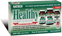 Natren Healthy Start System Dairy Free Probiotic Supplement System for Improved Digestion, 30 Capsules (Pack of 3)