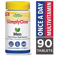 SuperNutrition, SimplyOne Multi-Vitamin for Men, High-Potency, One/Day Tablets, 90 Day Supply