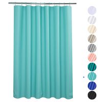 Plastic Shower Curtain, 72" W x 65" H EVA 8G Shower Curtain with Heavy Duty Clear Stones and 12 Rust-Resistant Metal Grommet Holes Waterproof Thick Bathroom Curtains Without Chemical Odor-Teal
