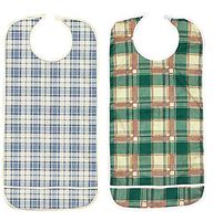 4 Pack Adult Vinyl Adult Bibs with Crumb Catcher - Premium (2 Men's 2 Ladies)