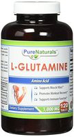 Pure Naturals L-Glutamine Tablets Supplement 1000 Mg 120 Tablets, Supports Muscle Mass* Promotes Workout Recovery* Supports Immune Function*