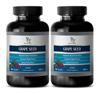 Digestive Supplement - Grape Seed Extract - Grape Seed Extract 100 mg Powder - 2 Bottle 60 Capsules