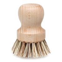 REDECKER Natural Fiber Bristle Pot Brush, Comfortable Beechwood Handle, Durable Heat-Resistant Design for Cleaning Pots, Pans and More, 2-1/4 inch Diameter, Made in Germany