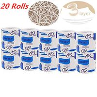 20 Rolls Toilet Paper Rolls 3-Ply Silky & Smooth Soft Toilet Paper Rolls | Birthday Party Gift | Bathroom Accessories Tissue Paper | Funny Gift Toilet Paper