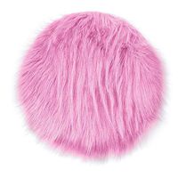 Theoylos Faux Fur Round Area Rug Indoor Ultra Soft Carpet Fleece Bedroom Floor Sofa Foot Mats Non-Slip Living Room Rug