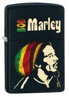 Zippo Bob Marley Pocket Lighter with Deep Matte Finish