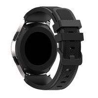 Shan-S 22mm Bands for Samsung Galaxy Watch 46mm, Soft Sports Silicone Bracelet Adjustable Quick Release Replacement Wrist Straps Wristband for Galaxy Watch 46mm Smartwatch,5.5"-8.4"