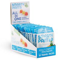 SmartyPants Adult Complete Gummy Vitamins: Multivitamin & Omega 3 DHA/EPA Fish Oil, Methyl B12, Vitamin D3, 15 count (15 Day Supply)