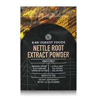 RAW Forest Foods - Stinging Nettle Root Extract Powder (65 Grams) - 50:1 Potency to Support Prostate Health, Enhance Sexual Activity and Testosterone Boost, and Fight Hair Loss - Vegan