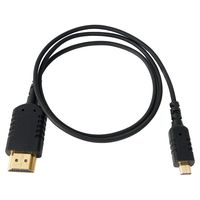 Came-TV 2 Foot Flexible and Ultra-Thin HDMI Type A-D Cable for Gimbal Use,Feild Monitor,DSLR Video Camera/Camcorder
