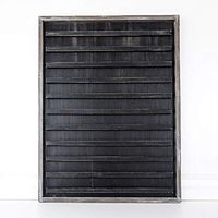 24" X 32" X 1.5" Wood Framed Sign (Letterboard), Black – 15268