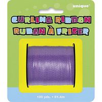 UNIQUE PARTY Curling Ribbon Roll (100 Yards) (100 Yards) (Purple)